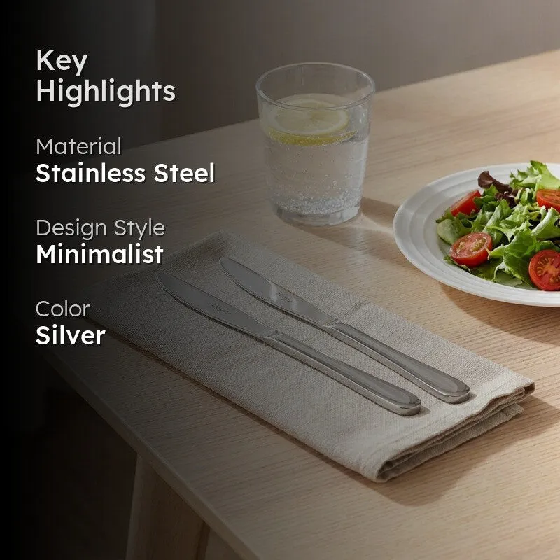 Baguette Stainless Steel Knife Set - Set of Two media 2