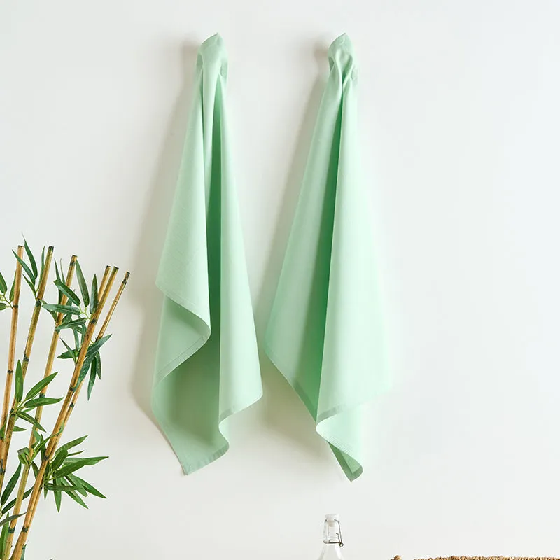 Sophistitch Solid Cotton Kitchen Towel (Sage Green) - Set Of Two media 1