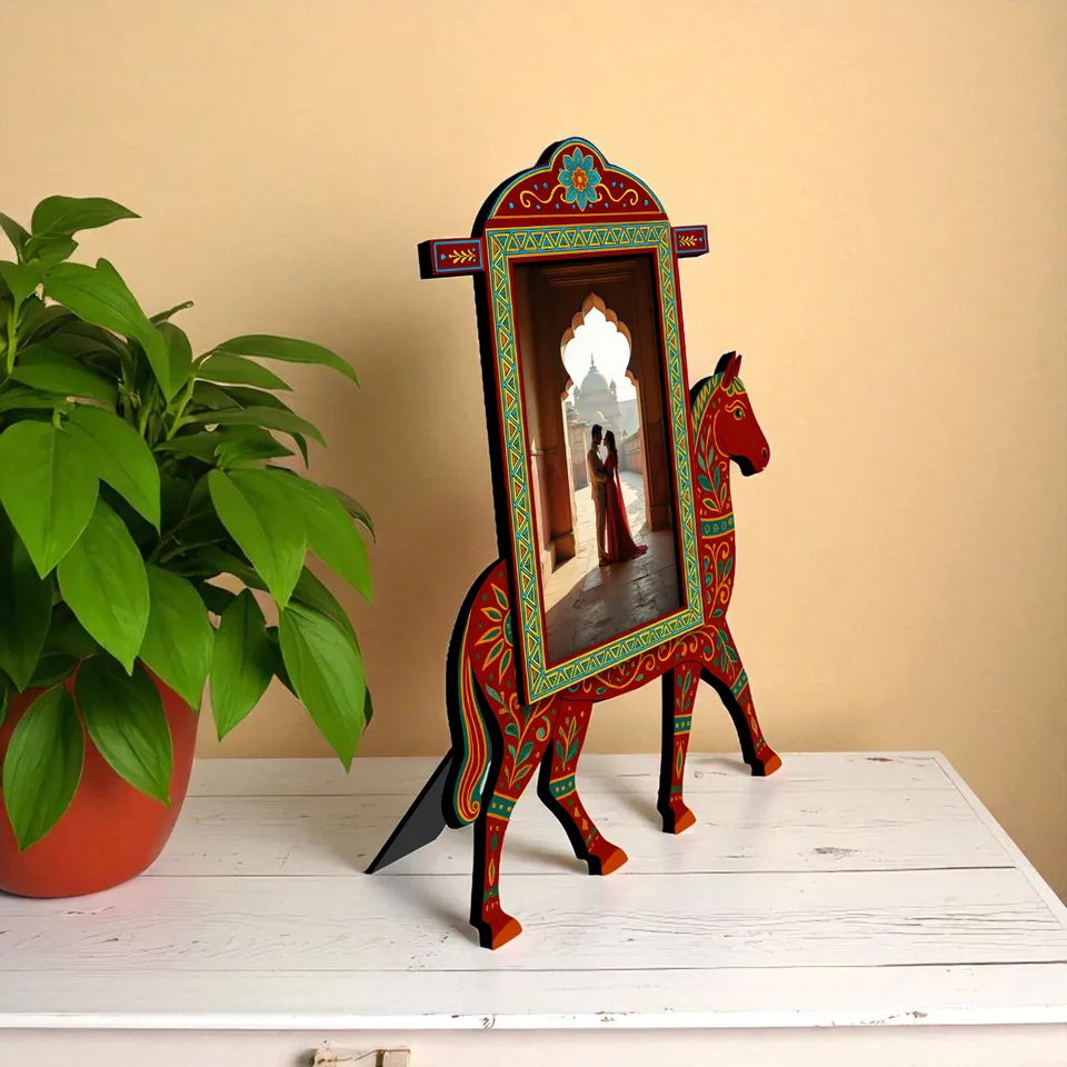 GallopGrace MDF Photo Frame - Maroon media 6