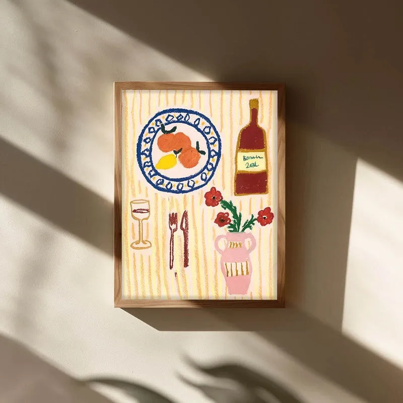 MorningDining Archival Canvas Wall Art - Brown media 3