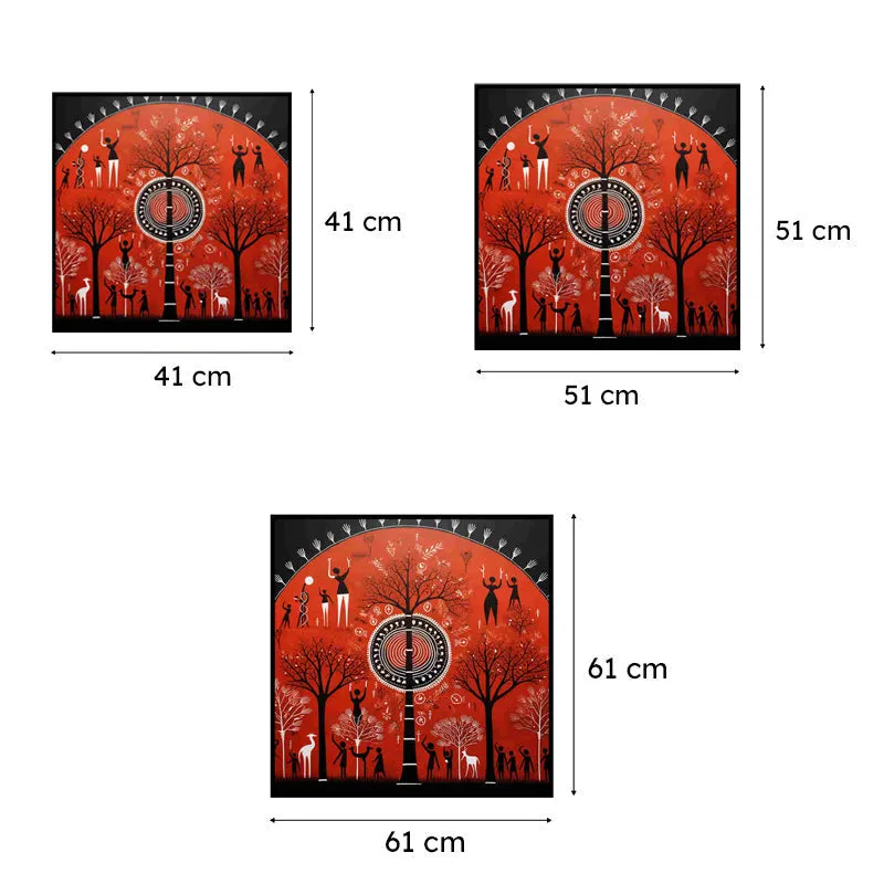 Scarlet Tribe Canvas Wall Art With Frame media 6