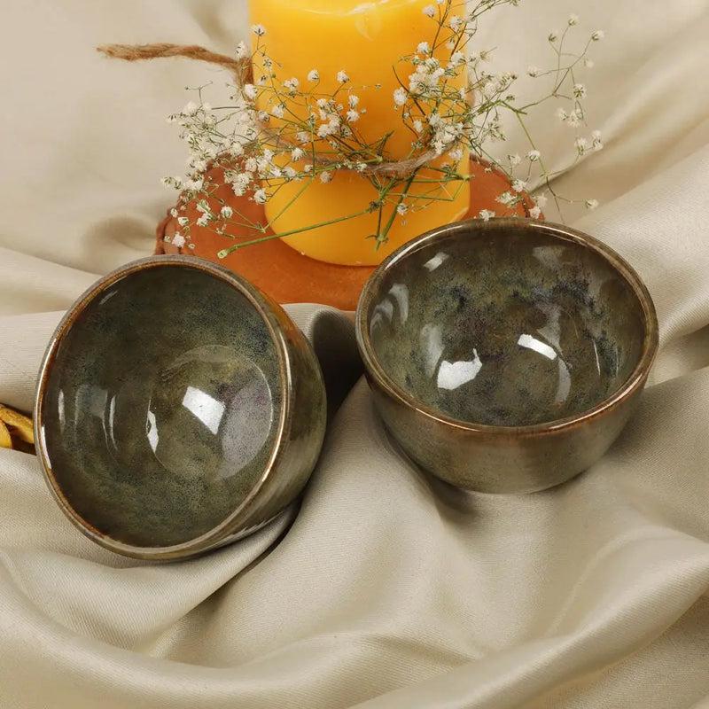 Elmina Rue Handmade Snack Bowl - 250 ML - Set of Two