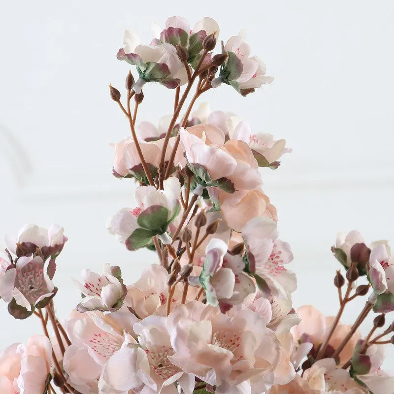 Multiflora Meadow Artificial Flower Spray - Pink media 5