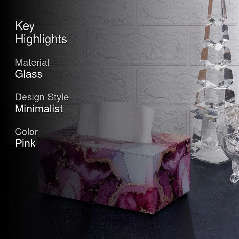AarviDecor NobleForm Glass Tissue Holder media 2
