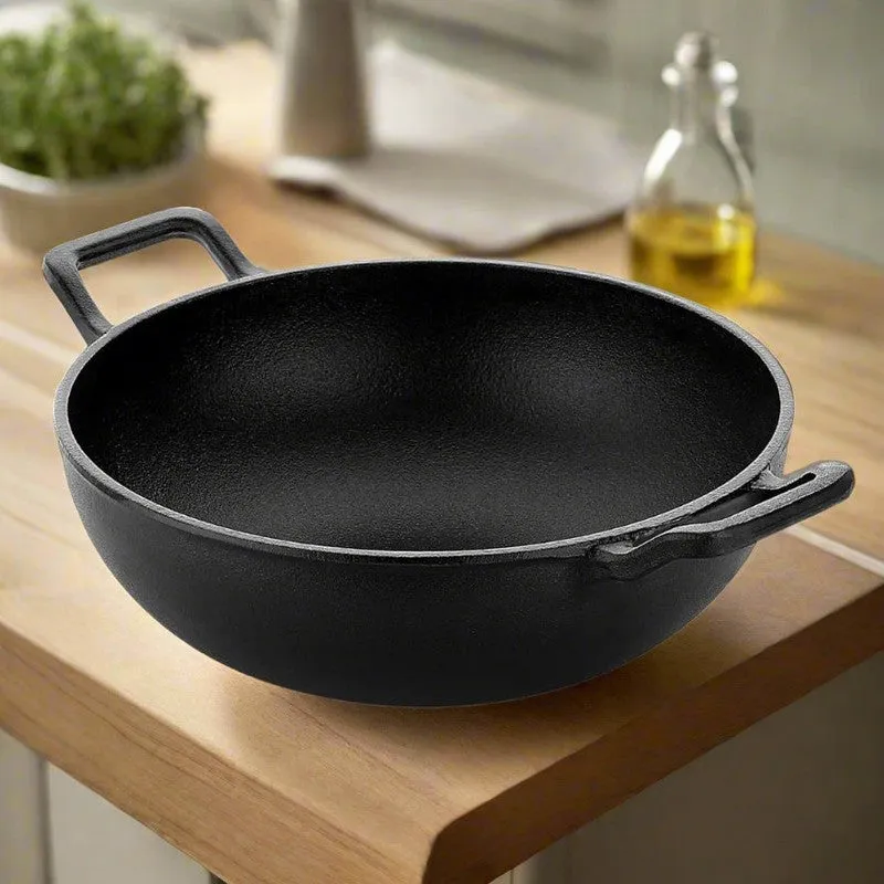 TadkaAura Everyday Cast Iron Kadhai - 2000 mL media 1