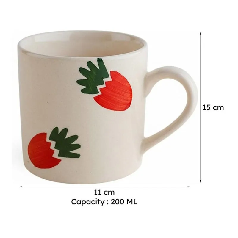 Berrylla Ceramic Tea Cup (200 mL) - 8