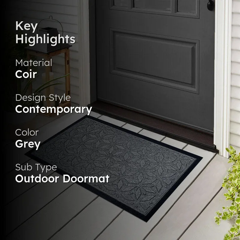 Coire Star Coir Door Mats - Grey media 2
