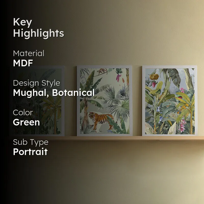 Jungle Rule Wall Painting - Set of Three media 2