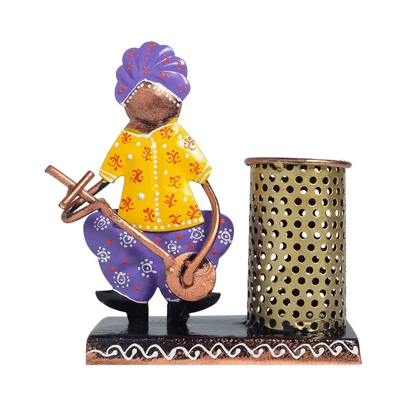 Folk Musician Iron Pen Stand Stationery Holder media 3