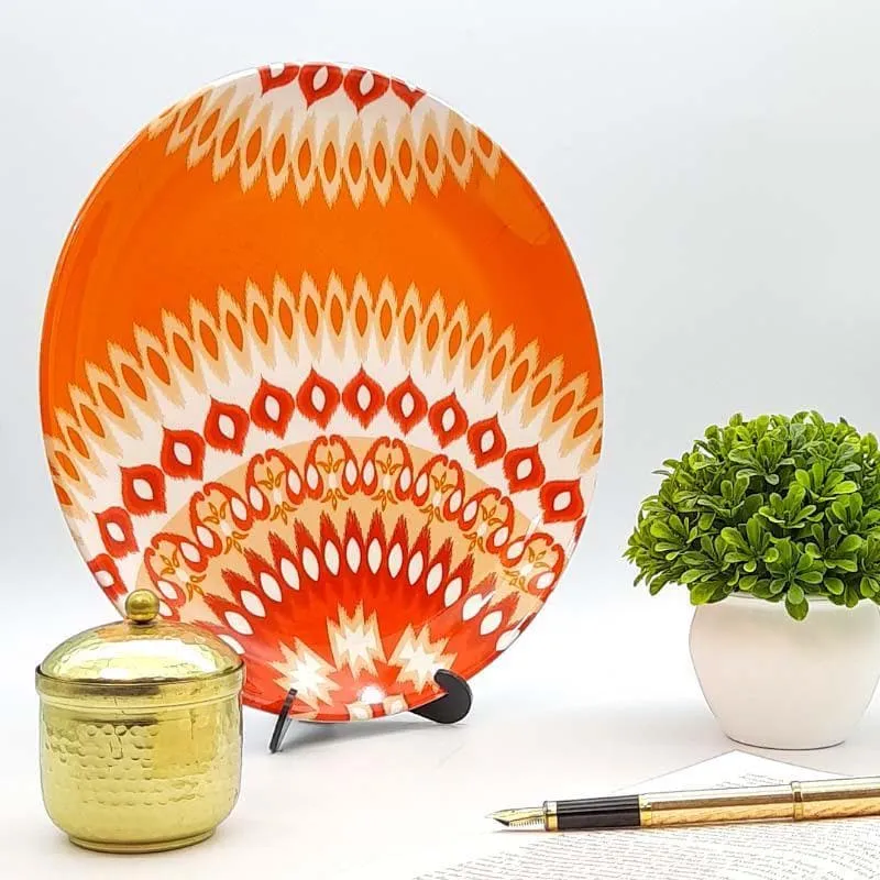 Ikkat Wave Decorative Plate media 1