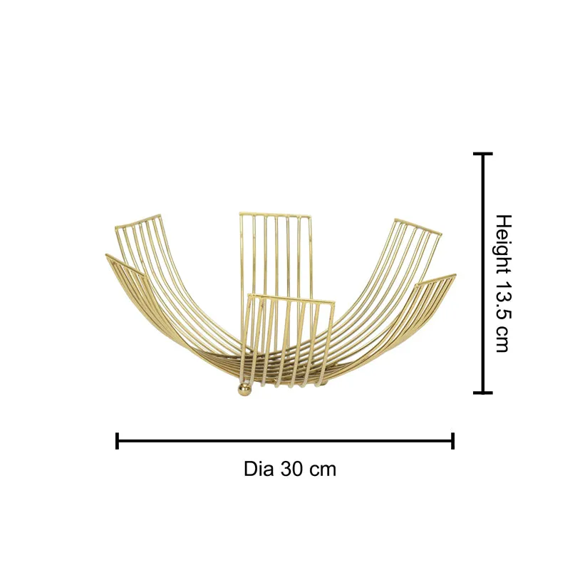 Retta Fruit Bowl - Gold media 4