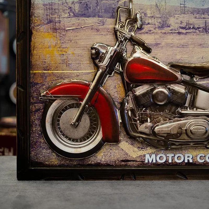 Throttle & Thunder "Steel Bros Garage" Retro Metal Wall Accent media 3