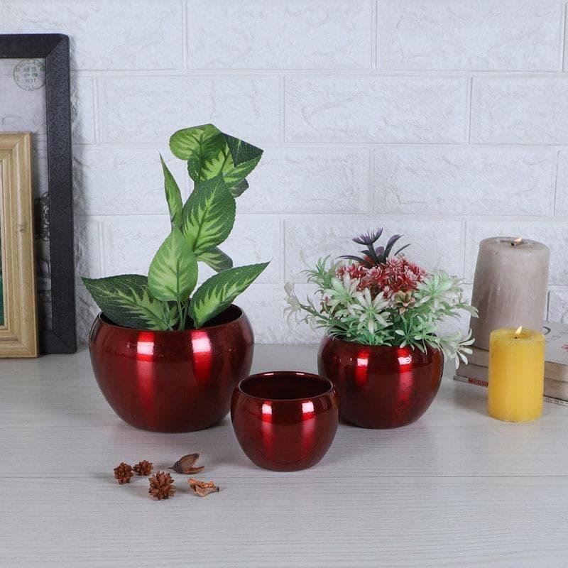 Applo Pine Planter (Red) - Set Of Three media 3