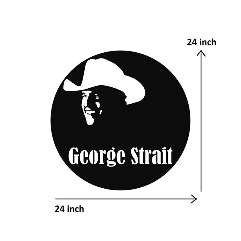 George Strait Black Iron Wall Accent media 5