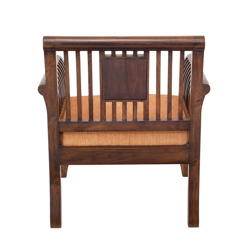 Nyle Teak Wood Accent Chair media 7