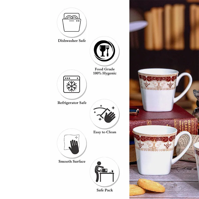 Sonaki Theara Trove Ethnic Bone China Tea Cup (180 mL Each) - Set Of Six media 3