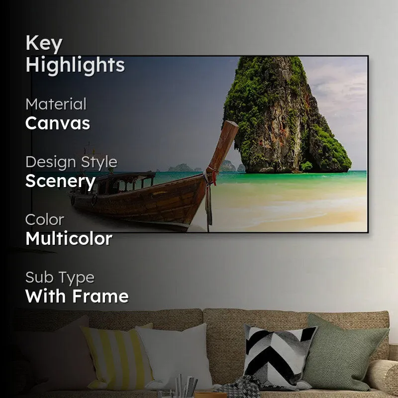 The Lone Island Canvas Wall Painting media 2
