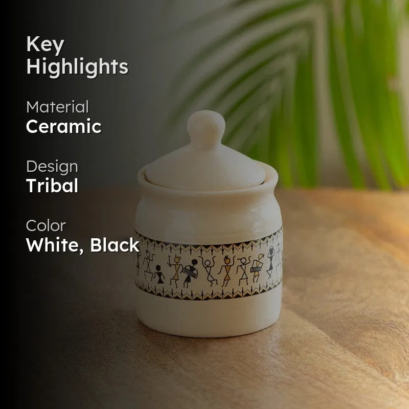 Warli Muse Airtight Storage Jar - 280 Ml media 2
