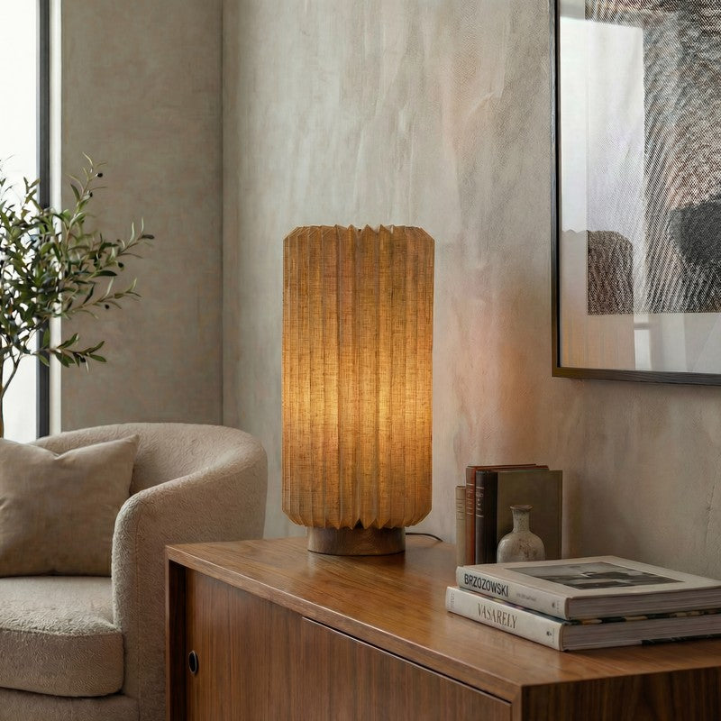 Fig Living Serenity Cotton Table Lamp - Brown image 7