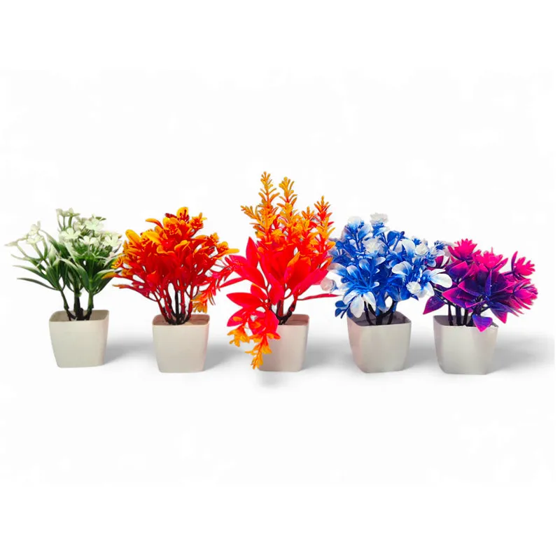 Floriya Artificial Flower With Pot - Set Of Five media 7