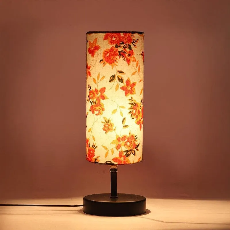 Flowery Saga Fabric Table Lamp - Multicolor media 5