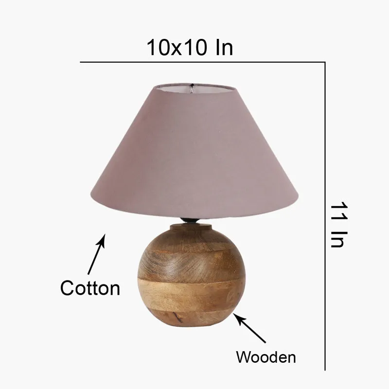 Cotin II Orb Cotton Table Lamp - Grey,Brown media 7