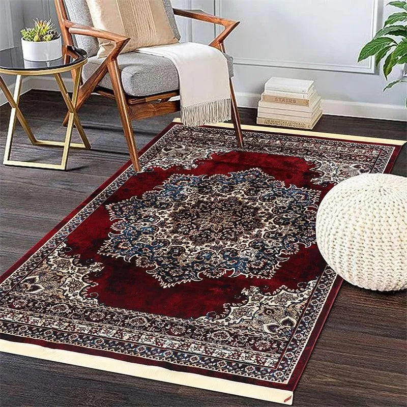 Sinera Ethnic Nylon Carpet - Maroon media 3