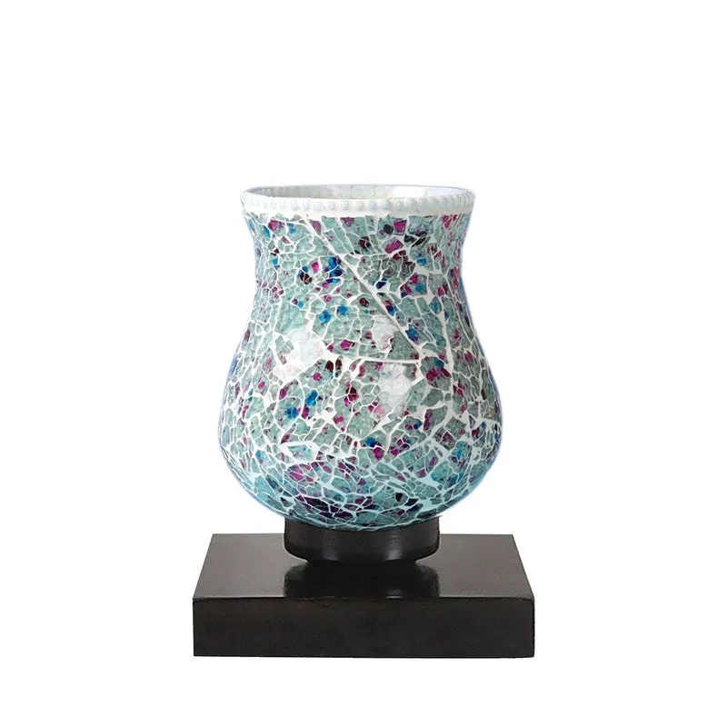 Aurelle Mosaic Glass Table Lamp - Multicolor media 5