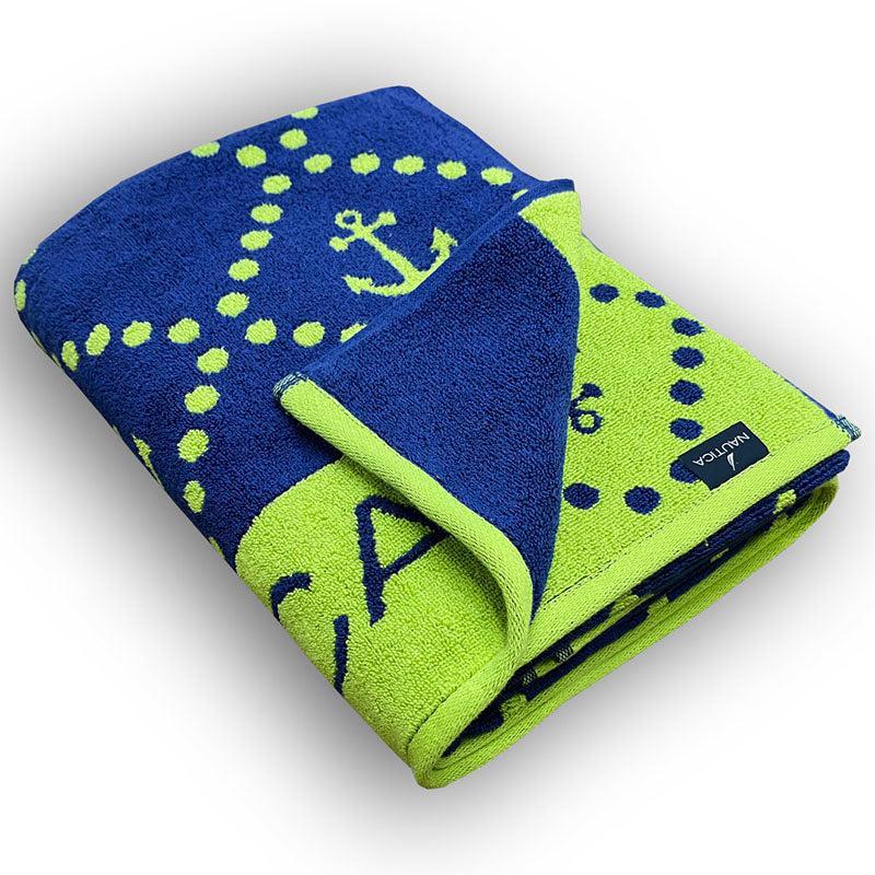Nautica Inifinisoft Cotton Bath Towel - Green & Blue media 5