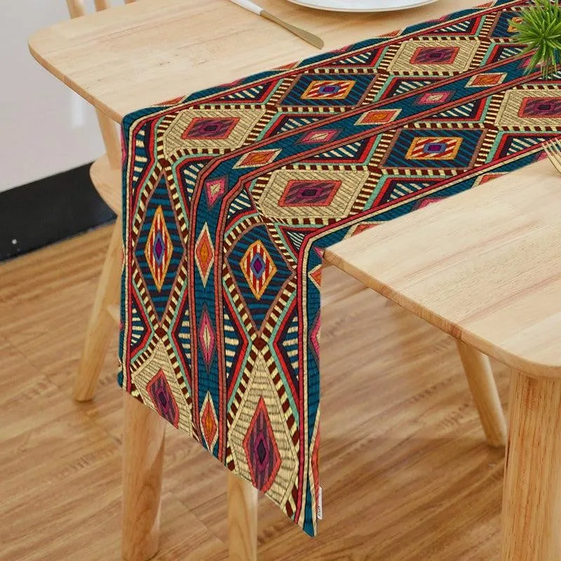 Oorja Poly Canvas Table Runner - Multicolor media 3