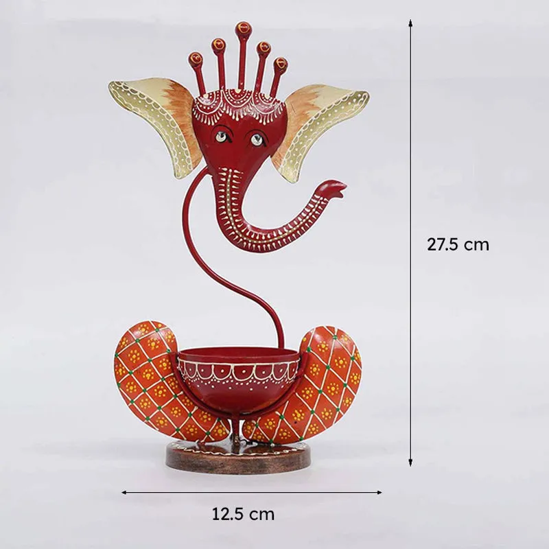 Ganesha Form Tea Light Holder media 6