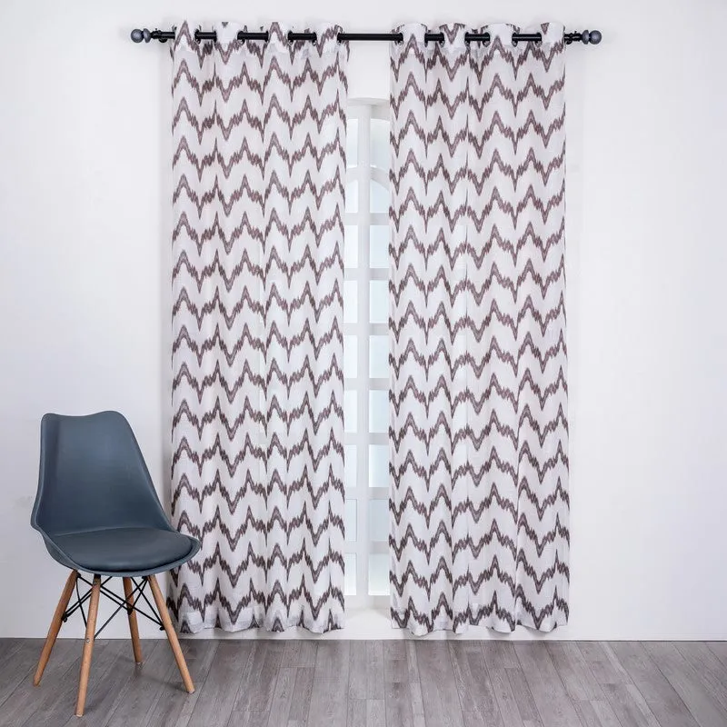 Kivelle Modern Motif Curtain - Set Of Two media 3