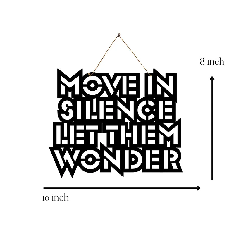 Move In Silence Mild Steel Wall Accent media 5