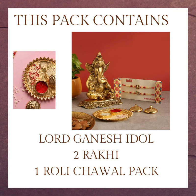 Omkar Ganesha I Rakhi Hamper media 5