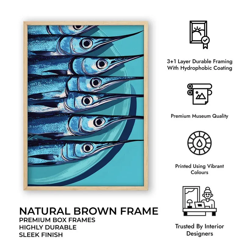 Costal Fiesta Archival Canvas Wall Art - Brown media 12