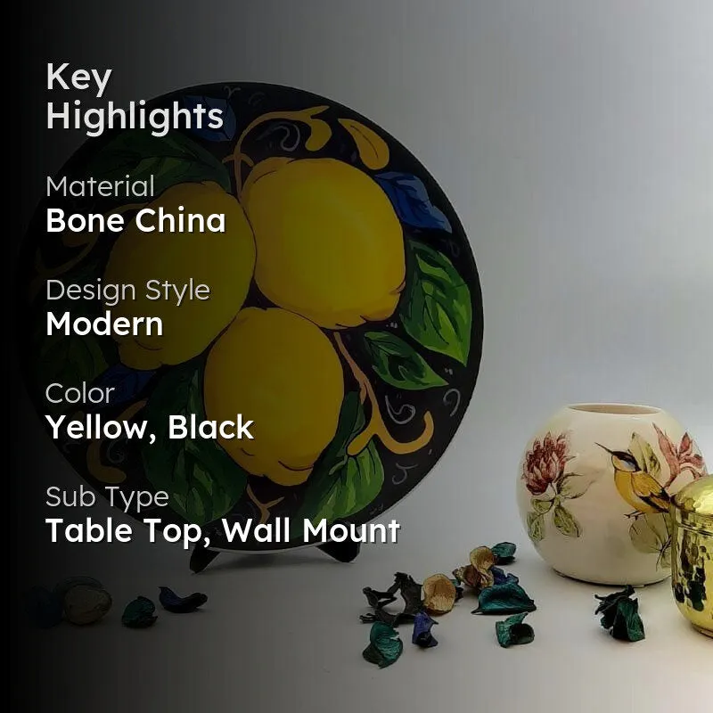 Lemons From Italy Decorative Plate media 2