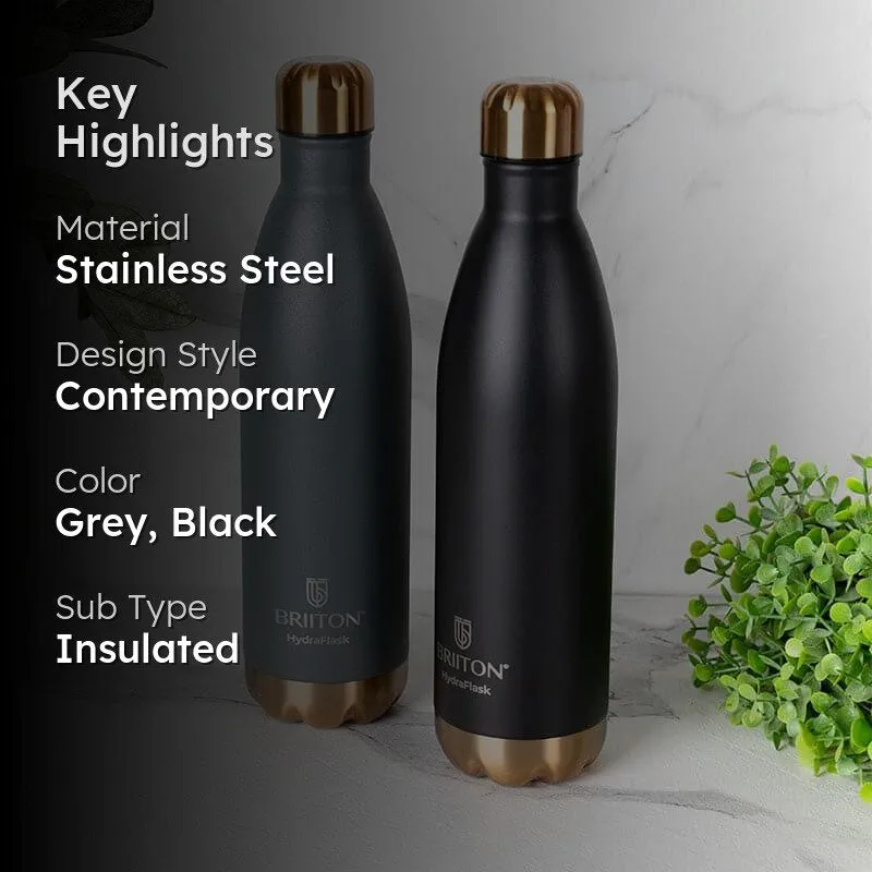 Ferusa Insulated Stainless Steel Thermos Bottles (750 mL Each) - Set of Two media 2