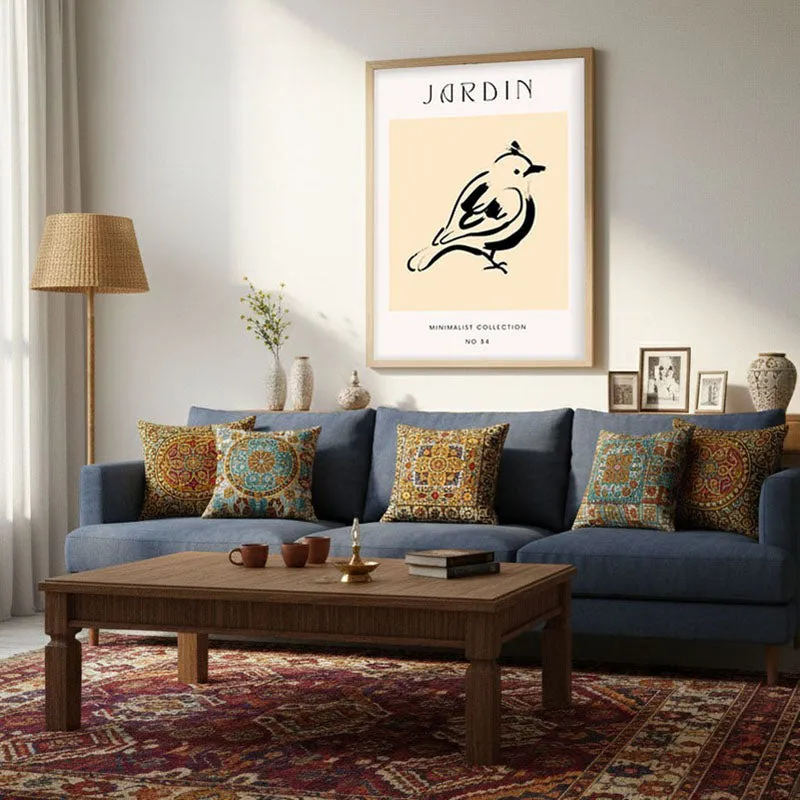Chirping Melody Archival Canvas Wall Art - Natural Brown Frame media 3