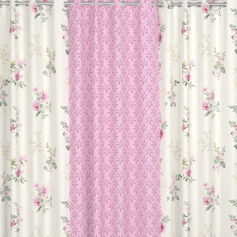 Floral Petal Radiance Curtains - Set of Three media 6