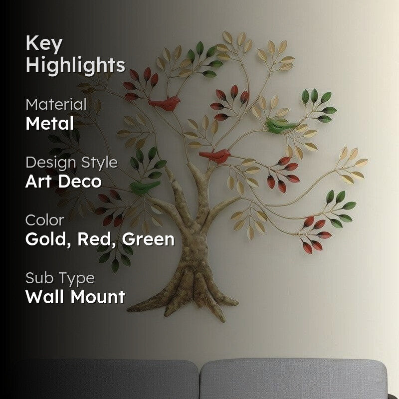 Fidelma Metal Tree Wall Accent media 2