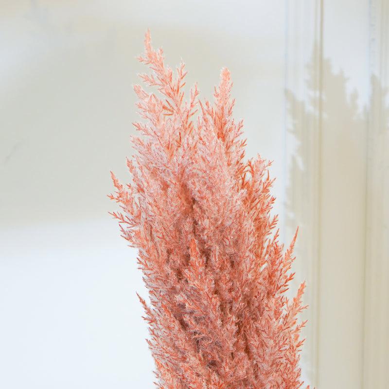 Faux Cortaderia Pampas Flower Stick (Pink) - 45 CM media 4