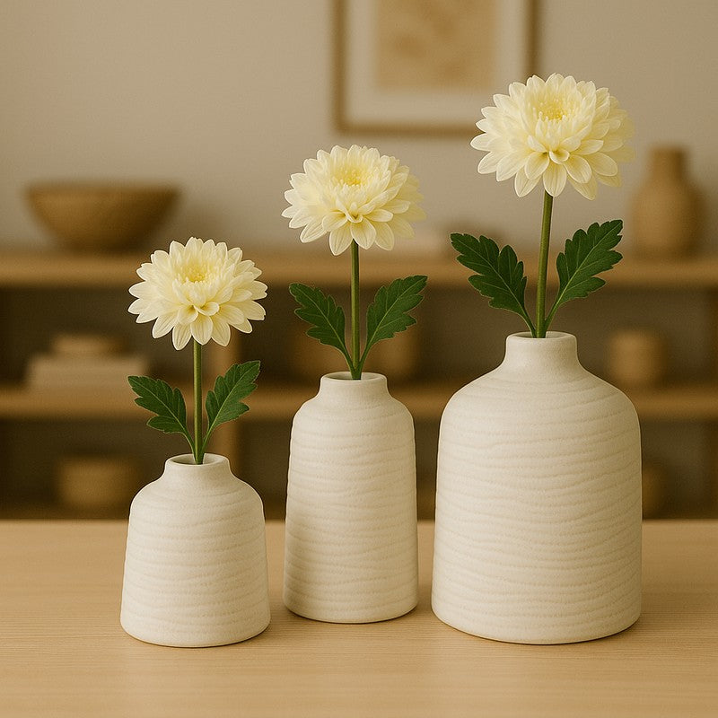 Veloura Ceramic Vase - Set of Three