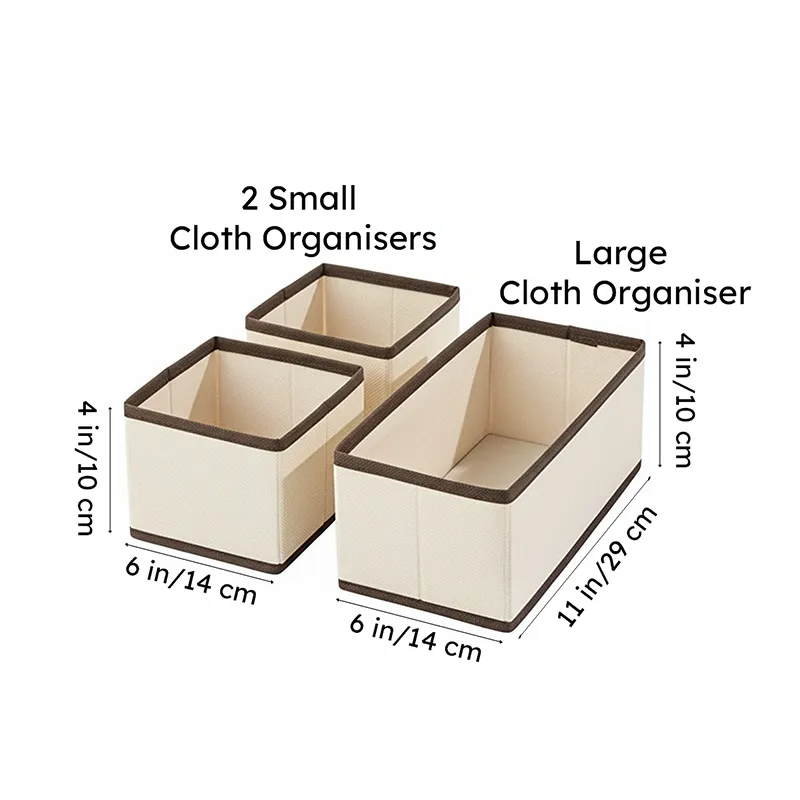 Jules Cloth Organizer (Beige) - Set Of Three media 7