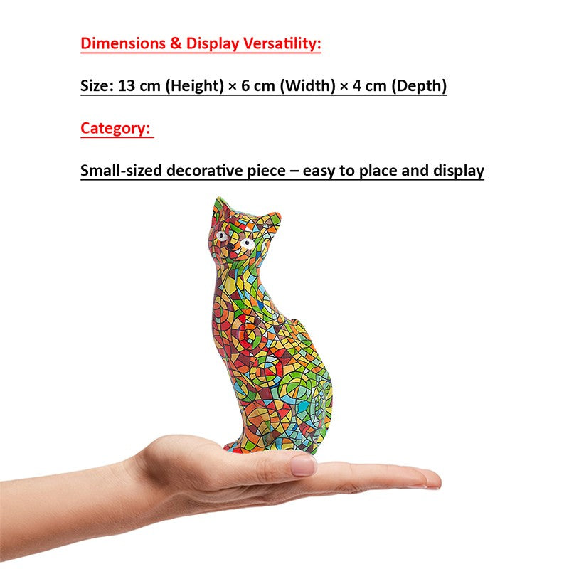 Mosaic Kitten Showpiece - Multicolor media 8