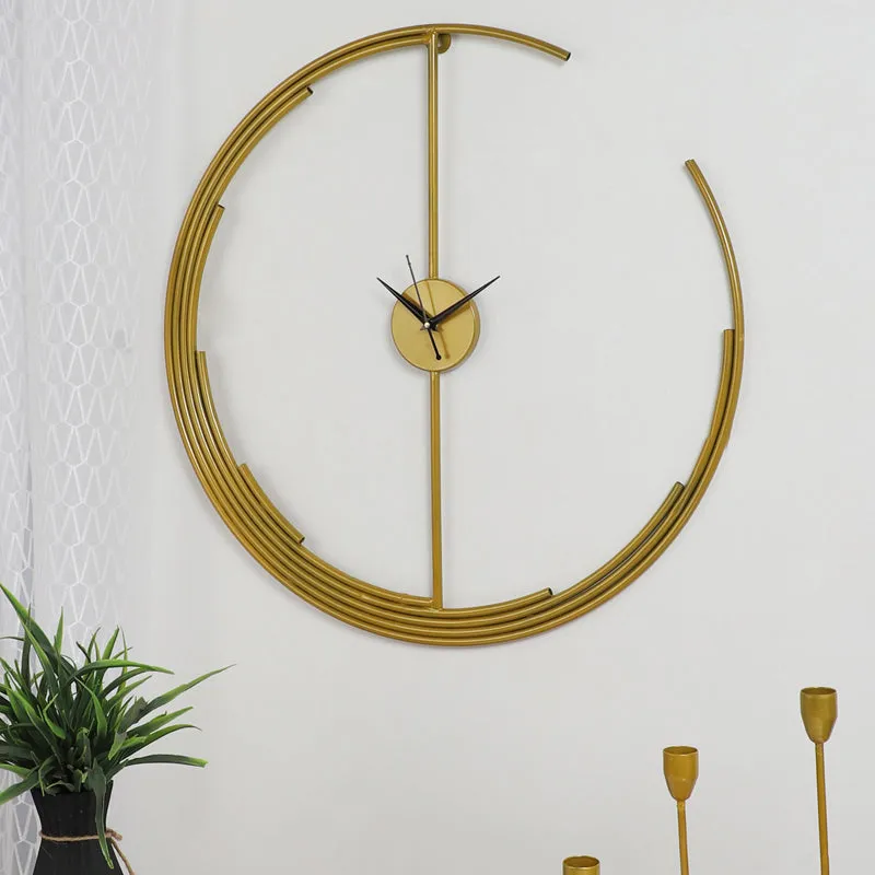 Gilded Dial Analog Wall Clock media 1