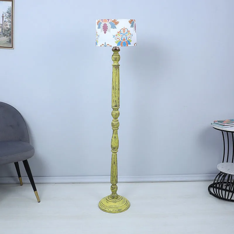 Nordlys Dune Printed Mango Wood Floor Lamp media 3