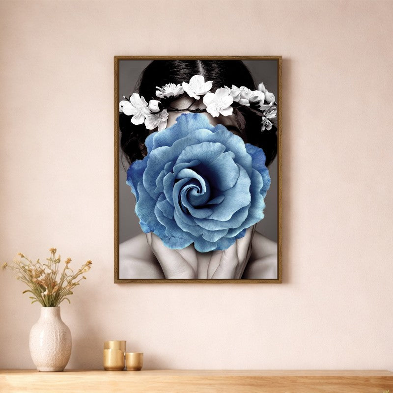 Her in Bloom Canvas Wall Art With Frame