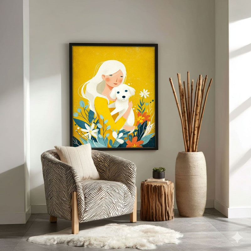 Suniva Canvas Wall Painting With Black Frame