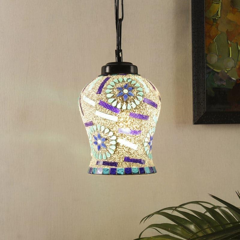 Floral Fenda Glass Ceiling Lamp