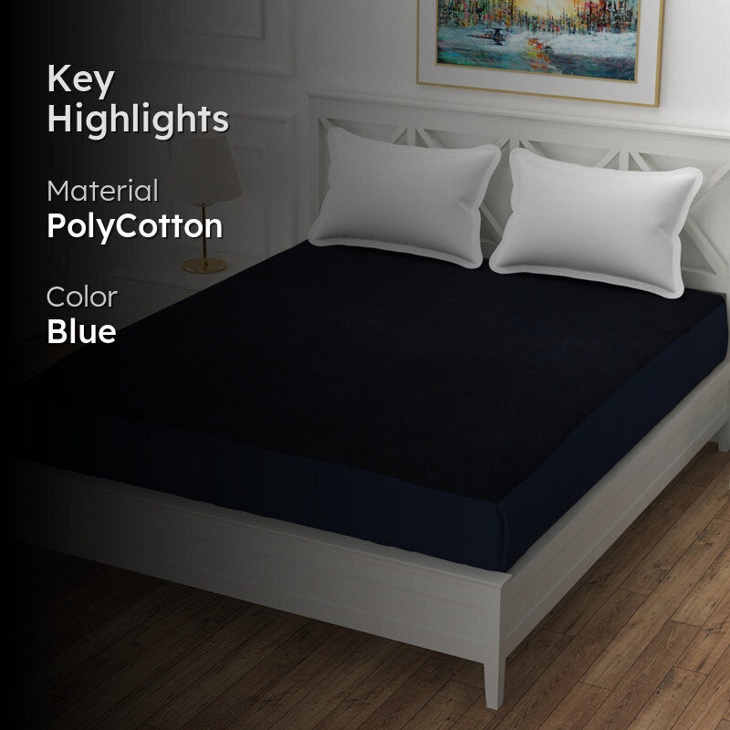 Cloud Guard Mattress Protector - Navy Blue media 2